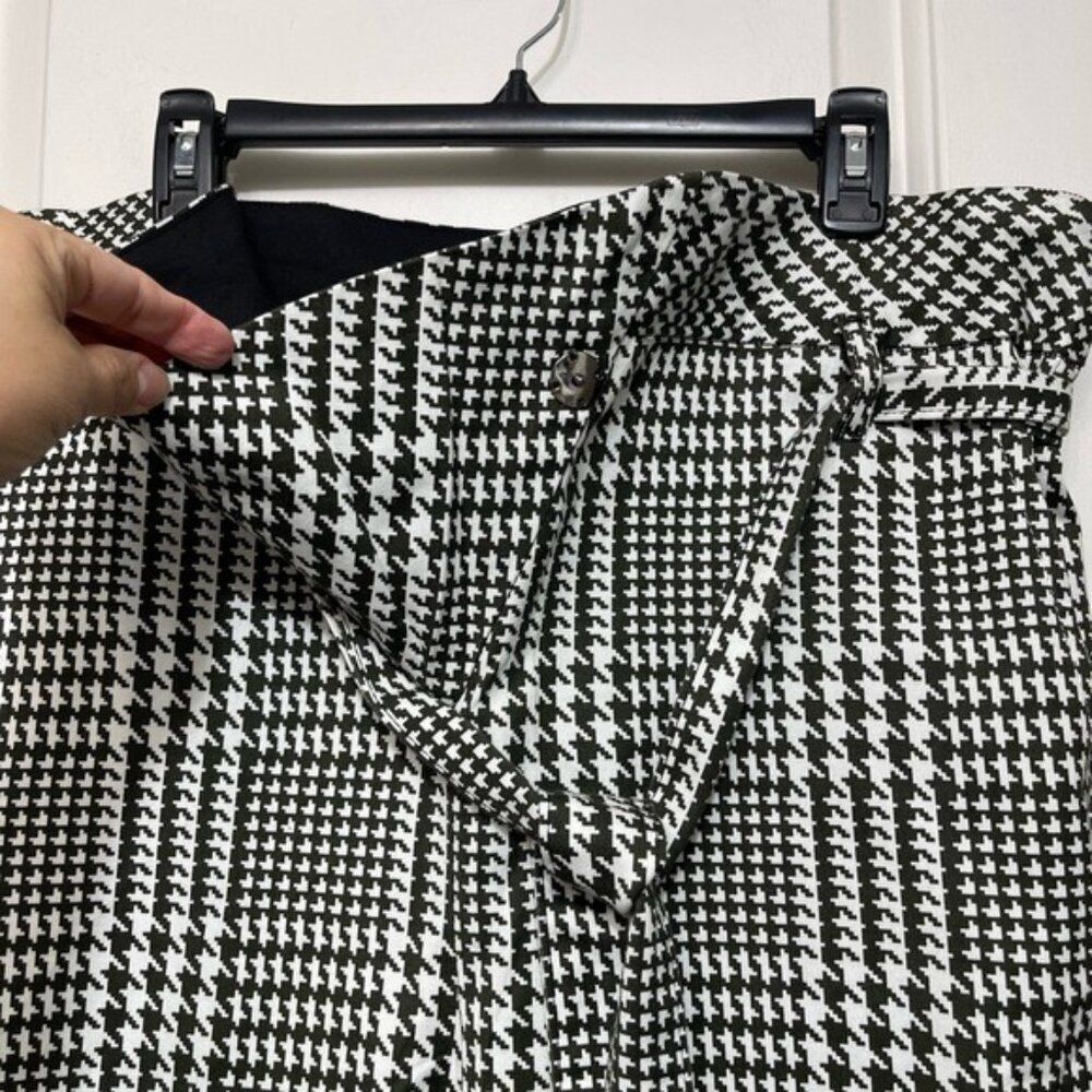 New AG Gerren Cotton Paperb Waist Pants in Pixel Plaid Size M - Picture 15 of 16